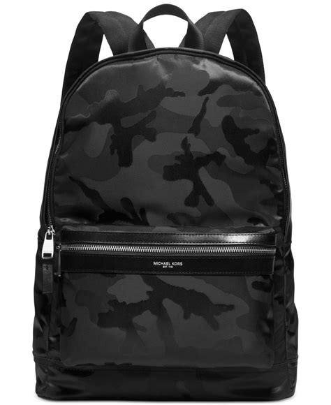 michael kors black camo backpack.